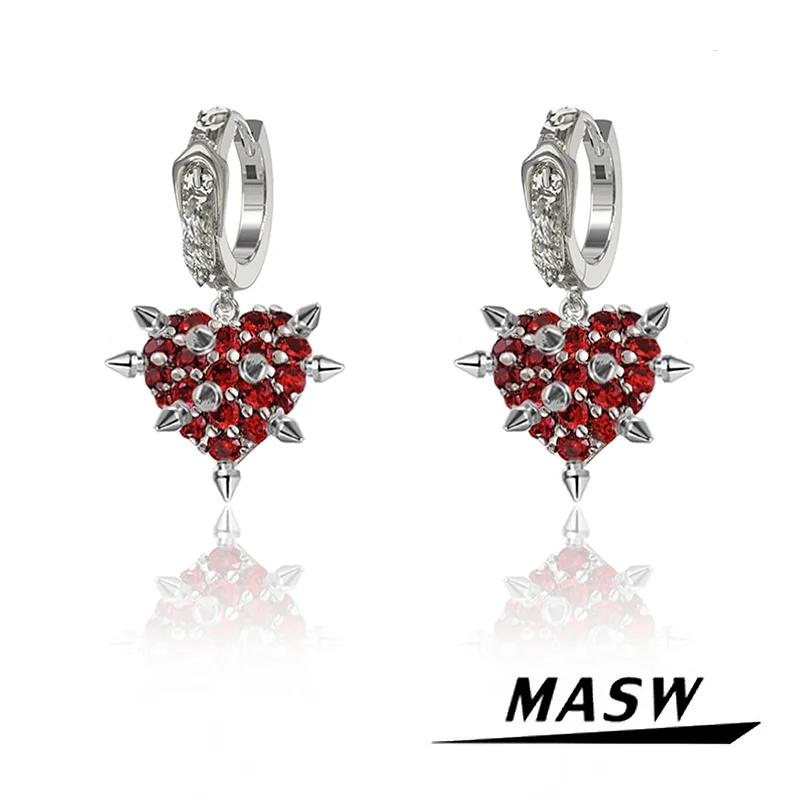 MASW Original Design 2023 New Cool Trend Jewelry High Quality Brass Red Heart Drop Earrings For Women Girl Party Gift Hot Sale
MASW Original Design 2023 New Cool Trend Jewelry High Quality Brass Red Heart Drop Earrings For Women Girl Party Gift Hot Sale