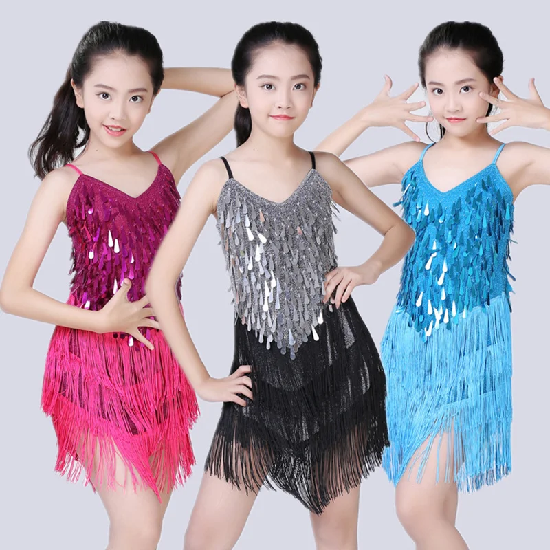 Children Latin Dance Dress Competition Latin kids dresses For Girls Sequins Dancing Costumes Kid Performance Outfits 
Children Latin Dance Dress Competition Latin kids dresses For Girls Sequins Dancing Costumes Kid Performance Outfits