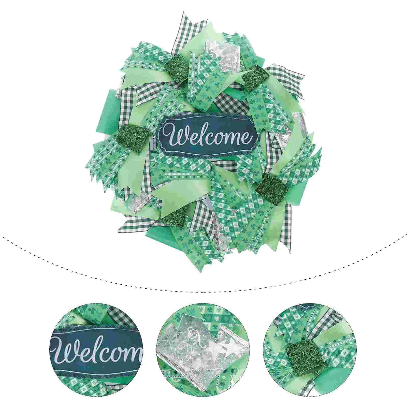 St. Patrick's Day Wreath Pendant Decor Welcome Hanging Garland Adornment
St. Patrick's Day Wreath Pendant Decor Welcome Hanging Garland Adornment