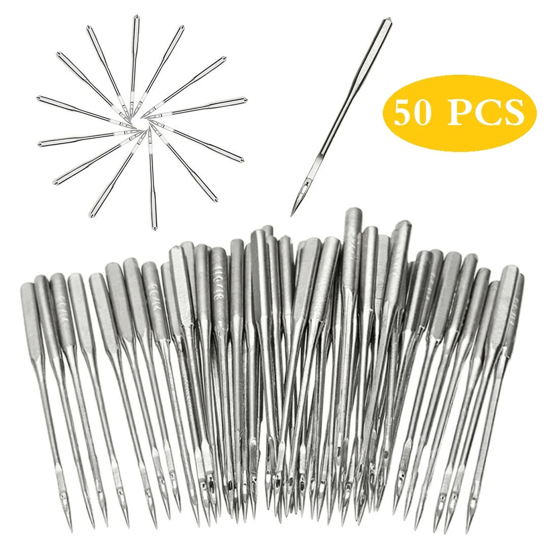 50PCS Home Sewing Machine Needles Sharp Universal Regular Point Fitting HA*1 Type Handicrafts DIY Sewing Machine Accessories
50PCS Home Sewing Machine Needles Sharp Universal Regular Point Fitting HA*1 Type Handicrafts DIY Sewing Machine Accessories