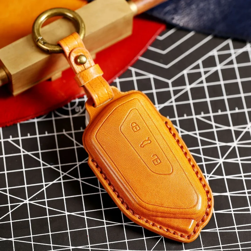 Leather Car Key Case Cover Fob for Volkswagen Vw Teramont Golf 8 Id3 Id4 Crozz for Skoda Octavia Keychain Holder Keyring Shell
Leather Car Key Case Cover Fob for Volkswagen Vw Teramont Golf 8 Id3 Id4 Crozz for Skoda Octavia Keychain Holder Keyring Shell