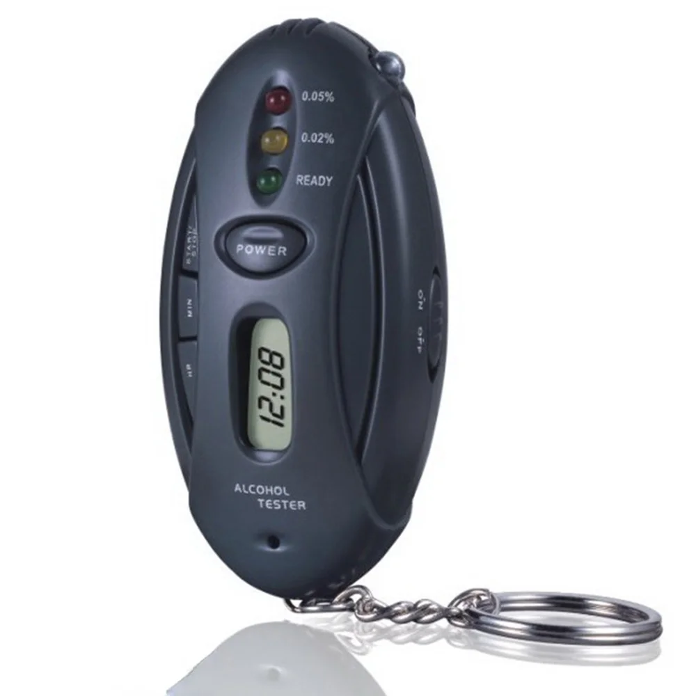 Portable Keychain Semiconductor Alcohol Tester LED Light Display High Precision Digital Breath Alcohol Tester
Portable Keychain Semiconductor Alcohol Tester LED Light Display High Precision Digital Breath Alcohol Tester