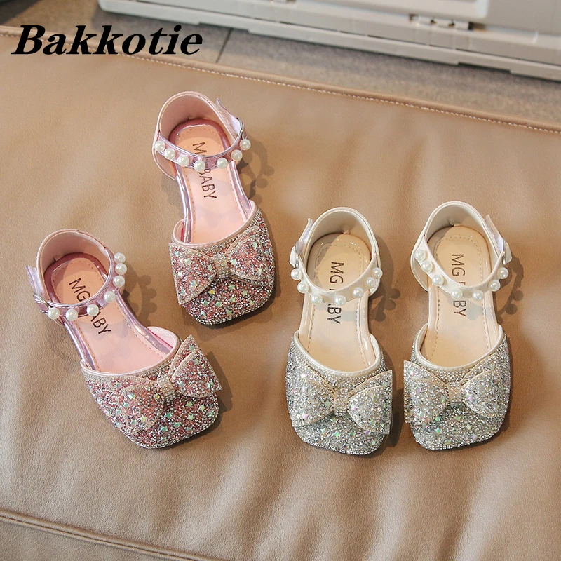 Girls Flats 2022 New Autumn Baby Shoes Kids Sandals Fashion Princess Party Dress Breathable Toddler Glitter Bow Pearls Soft Sole
Girls Flats 2022 New Autumn Baby Shoes Kids Sandals Fashion Princess Party Dress Breathable Toddler Glitter Bow Pearls Soft Sole