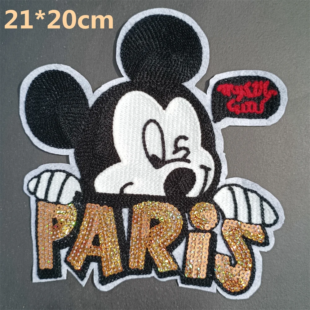 Disney Large Coat Repair Hole Sewing Patch Appliqué Mickey Mouse Embroidered Patch for Baby Sleeping Bag and Clothing Patches
Disney Large Coat Repair Hole Sewing Patch Appliqué Mickey Mouse Embroidered Patch for Baby Sleeping Bag and Clothing Patches