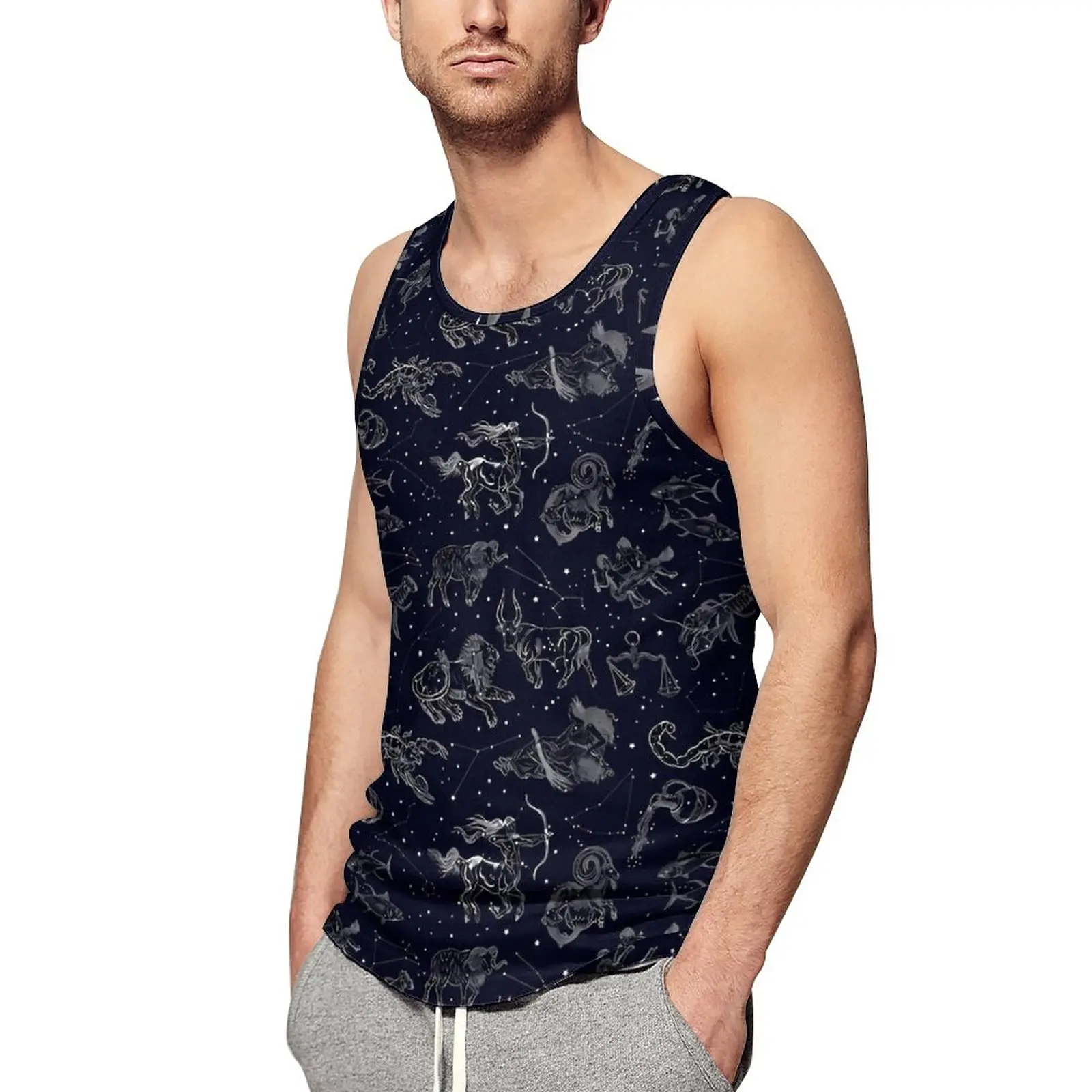 Astrology Summer Tank Top Vintage Print Gym Tops Mens Printed Cool Sleeveless Shirts Large Size 4XL 5XL
Astrology Summer Tank Top Vintage Print Gym Tops Mens Printed Cool Sleeveless Shirts Large Size 4XL 5XL