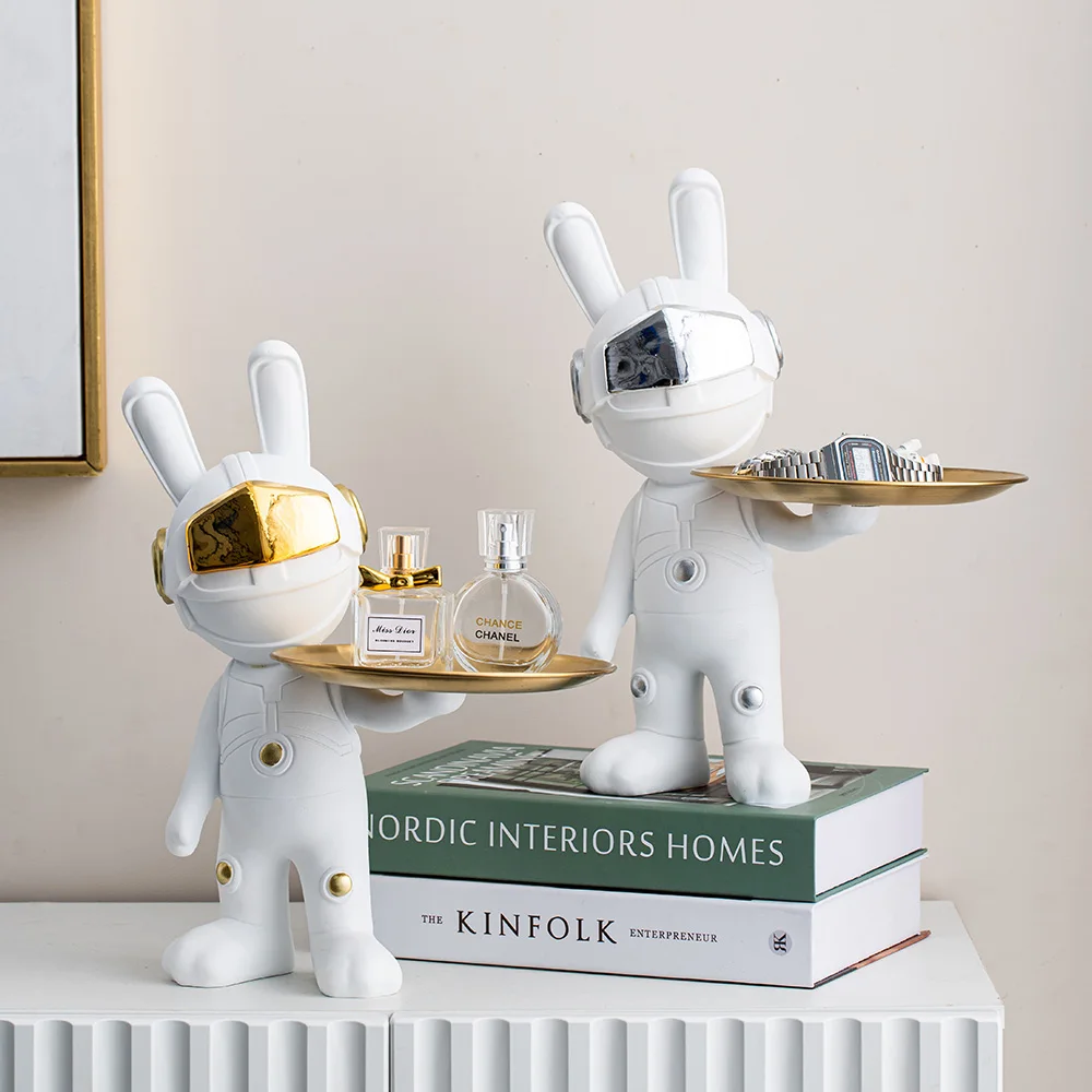 Space Rabbit Sculpture Storage Tray Resin Statue Model Home Decoration Living Room Decoration Modern Figurines Desk Accessories
Space Rabbit Sculpture Storage Tray Resin Statue Model Home Decoration Living Room Decoration Modern Figurines Desk Accessories