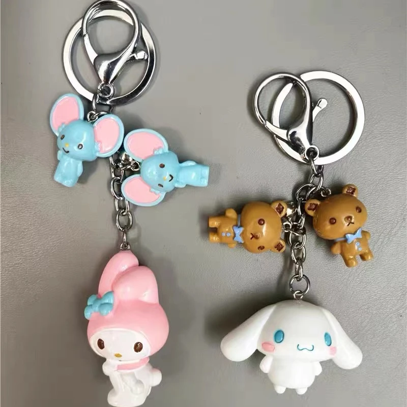 Cute Cinnamoroll Sanrio My Melody Anime Keychain Pendant Purin Dog Cat Kawaii Accessories Pendant Keyring Key Holder for Girl
Cute Cinnamoroll Sanrio My Melody Anime Keychain Pendant Purin Dog Cat Kawaii Accessories Pendant Keyring Key Holder for Girl