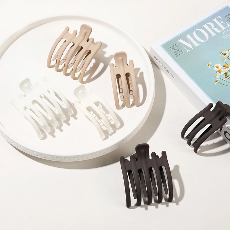 Vintage Frosted Simple Solid Color Hair Clip Matte Acrylic Curly Hair Claws Shark Clip Crab Clip Fashion Hair Accessories
Vintage Frosted Simple Solid Color Hair Clip Matte Acrylic Curly Hair Claws Shark Clip Crab Clip Fashion Hair Accessories