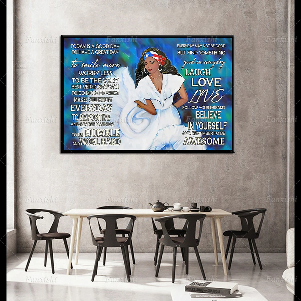 Today Is Good Day Vintage Poster Painting Retro Wall Art Canvas Prints Modular Pictures Home Living Room Decor Woman Girl Gift
Today Is Good Day Vintage Poster Painting Retro Wall Art Canvas Prints Modular Pictures Home Living Room Decor Woman Girl Gift