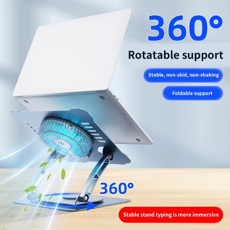 Portable Notebook Stand Laptop Holder Bracket with Rotatable Design and Strong Cooling Function for Home Use and Travel F19E
Portable Notebook Stand Laptop Holder Bracket with Rotatable Design and Strong Cooling Function for Home Use and Travel F19E