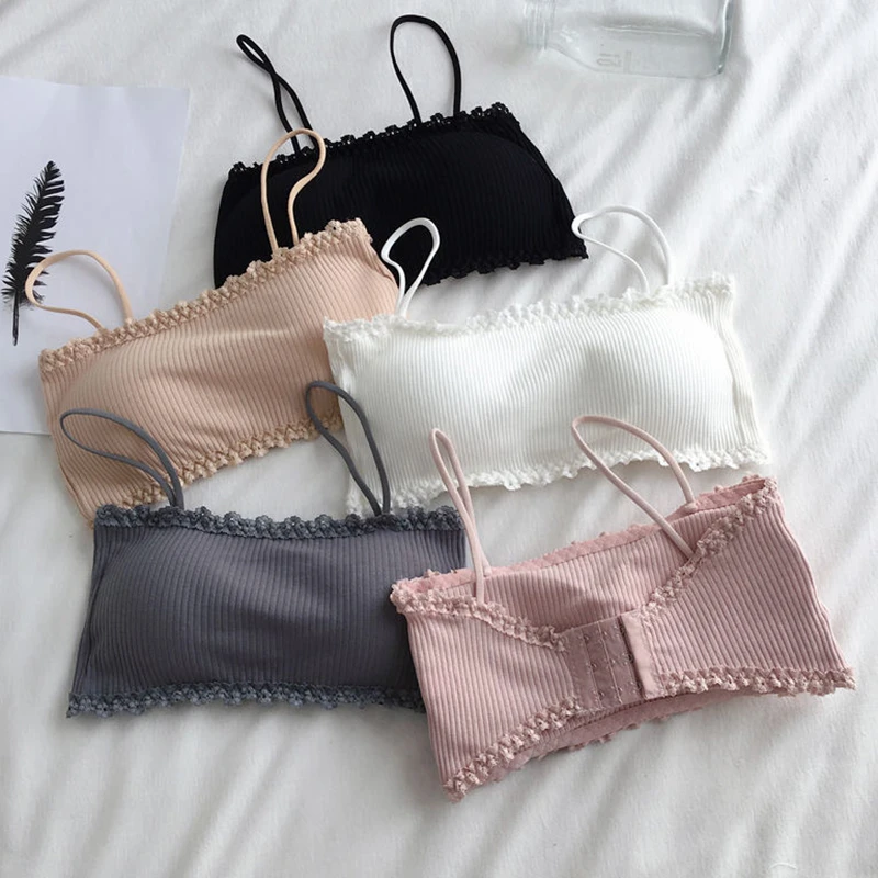 Women Cotton Bra Female Tube Top Bra Women's Suspender Underwear Beautiful Tank Top Seamless Comfort Bra Sport Bra Lace Tops
Women Cotton Bra Female Tube Top Bra Women's Suspender Underwear Beautiful Tank Top Seamless Comfort Bra Sport Bra Lace Tops