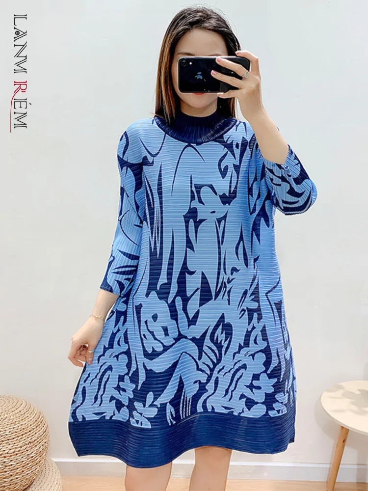 LANMREM 2023 Summer New Dress Three Quarter Sleeved Pleated Print Loose Dresses For Women Fashion Clothing 2A2896
LANMREM 2023 Summer New Dress Three Quarter Sleeved Pleated Print Loose Dresses For Women Fashion Clothing 2A2896