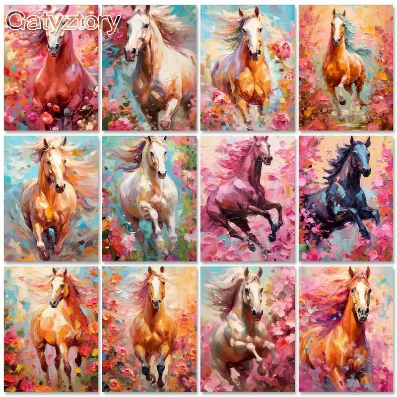 GATYZTORY Modern Painting by numbers Handpainted Picture Drawing Colorfu Horse DIY Coloring by numbers Wall art Home decor
GATYZTORY Modern Painting by numbers Handpainted Picture Drawing Colorfu Horse DIY Coloring by numbers Wall art Home decor