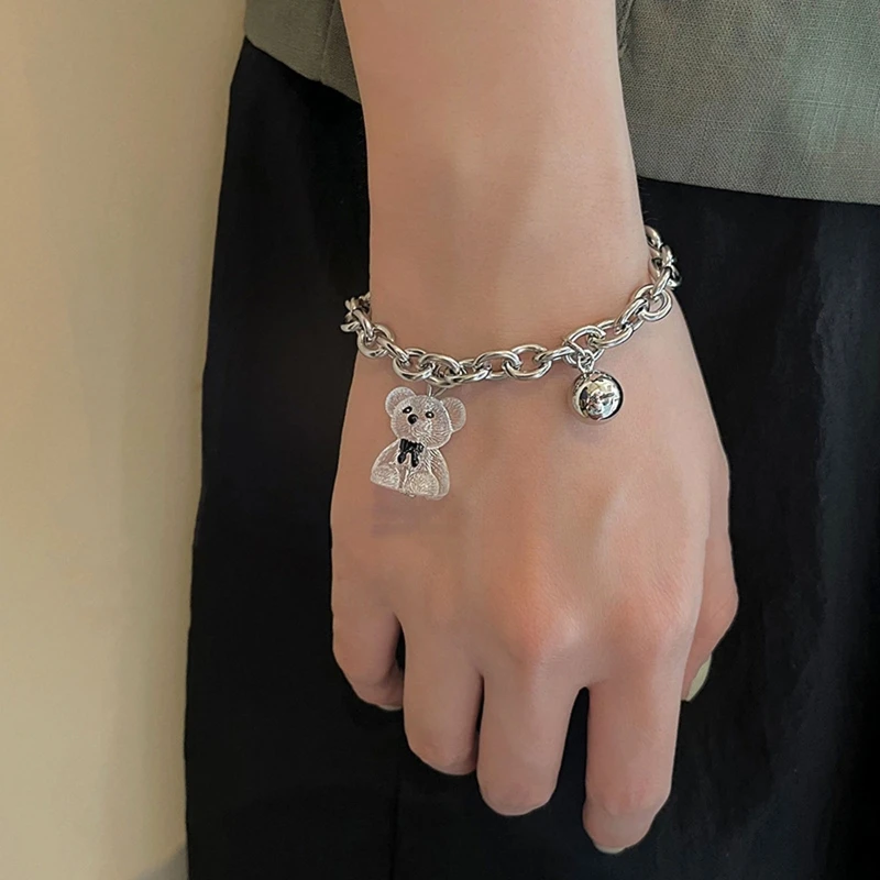 41XC Ins Cold Wind Hip-hop Trendy Bracelet Three-dimensional Bear Bracelet Personality Cool Girl Temperament Fashion Jewelry
41XC Ins Cold Wind Hip-hop Trendy Bracelet Three-dimensional Bear Bracelet Personality Cool Girl Temperament Fashion Jewelry