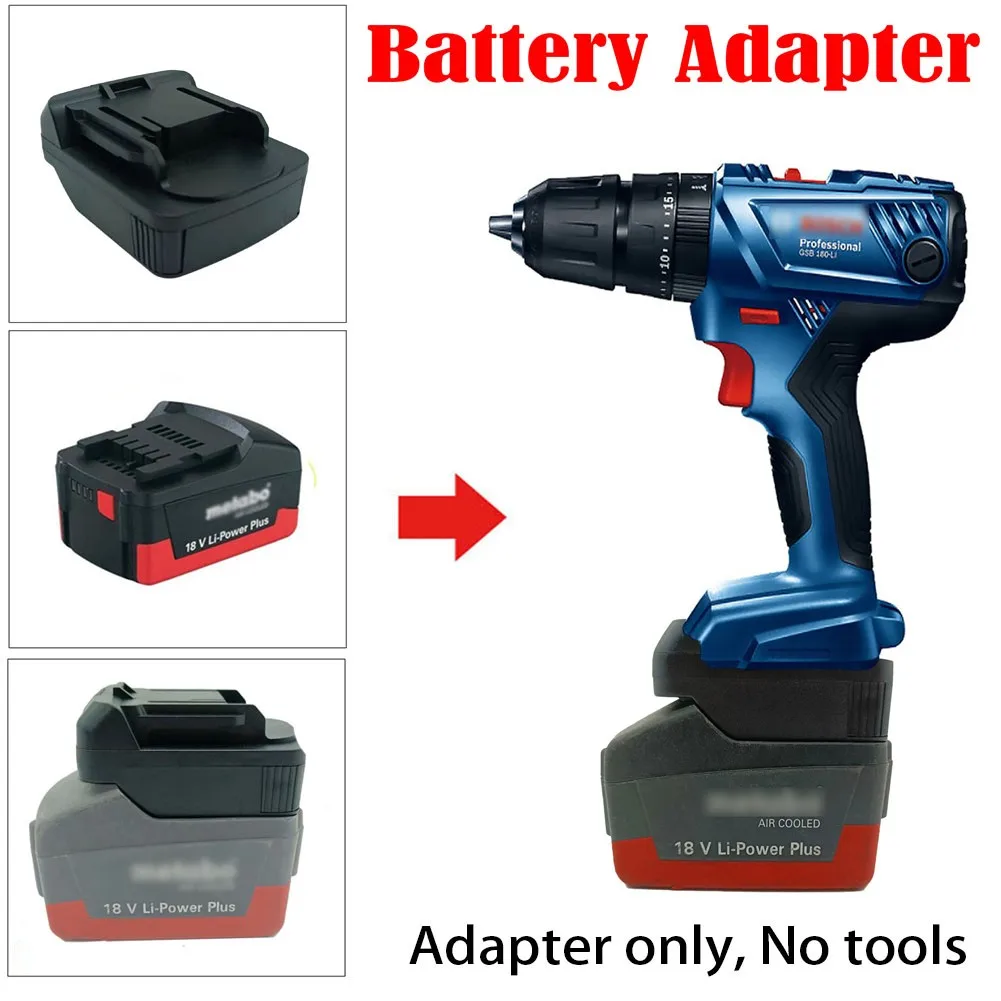 Battery Adapter For Metabo 18V Li-Ion Battery To For Bosch 18V BAT Tools For Shared Charger Through This Converter
Battery Adapter For Metabo 18V Li-Ion Battery To For Bosch 18V BAT Tools For Shared Charger Through This Converter