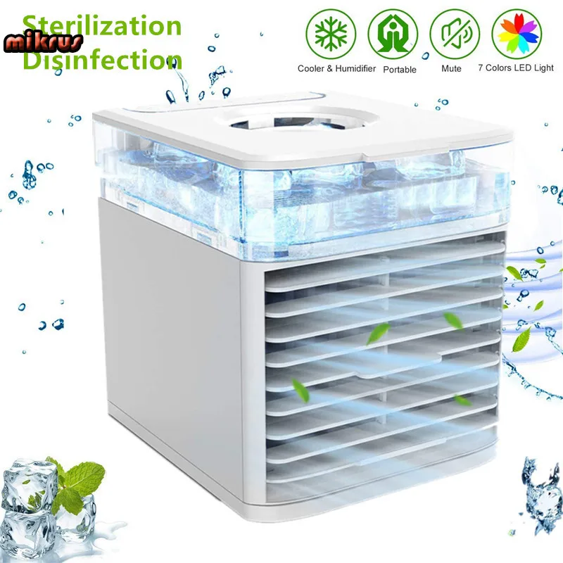 Mini Air Conditioner Air Cooler Fan 7 Colors Light USB Portable Air Conditioner Sterilization isinfection Air Cooling Fan
Mini Air Conditioner Air Cooler Fan 7 Colors Light USB Portable Air Conditioner Sterilization isinfection Air Cooling Fan