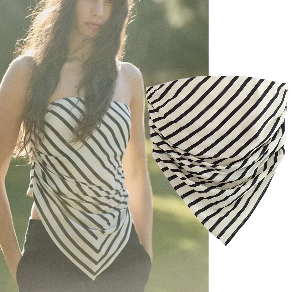 Maxdutti 2023 Fashion Summer Shirt Ins Blogger Shirt Women High Street Sexy Striped Tube Top Female Off Shoulder
Maxdutti 2023 Fashion Summer Shirt Ins Blogger Shirt Women High Street Sexy Striped Tube Top Female Off Shoulder