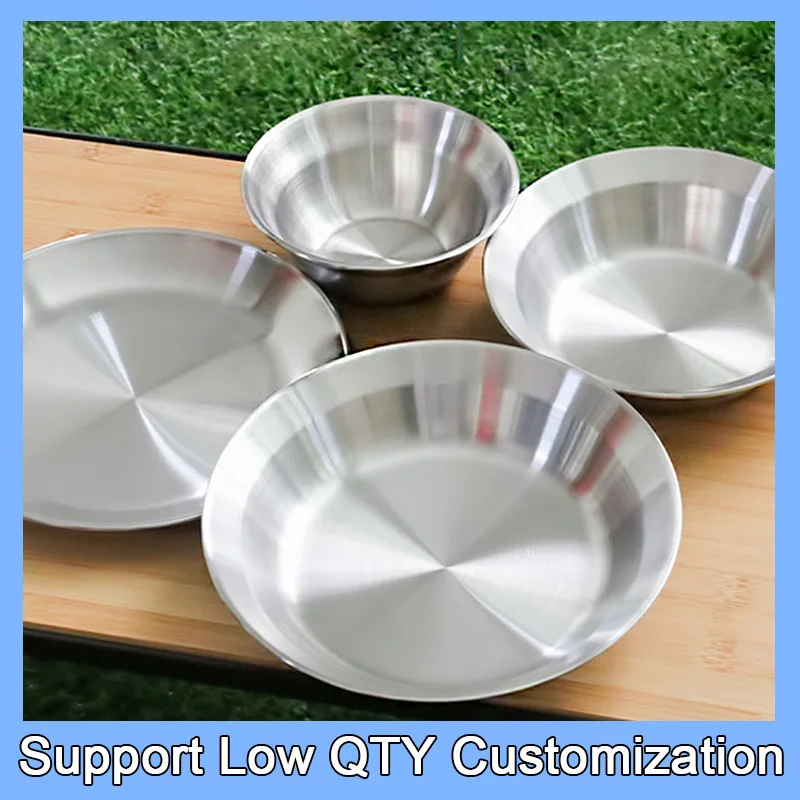 Outdoor Camping Stainless Steel Bowl Dish Set High Quality Kitchen Tableware Fruits Salad Tableware Camping Bowls and Dishes Set
Outdoor Camping Stainless Steel Bowl Dish Set High Quality Kitchen Tableware Fruits Salad Tableware Camping Bowls and Dishes Set