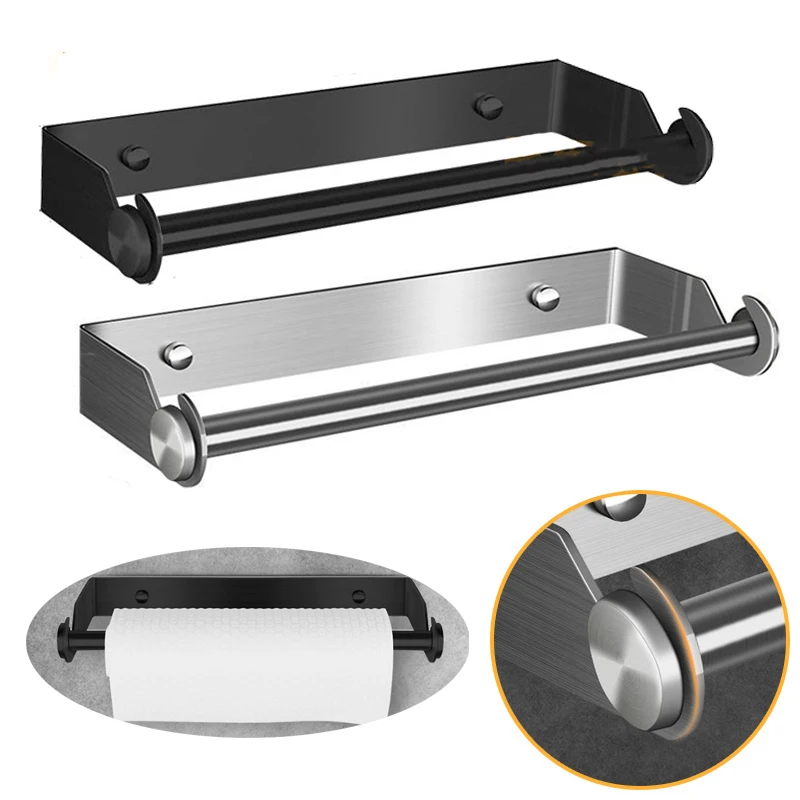 Kitchen Paper Hanger Non Perforated Towel Holder Toilet Roll Paper Holder Fresh Film Storage Rack Wall Hanging Shelf
Kitchen Paper Hanger Non Perforated Towel Holder Toilet Roll Paper Holder Fresh Film Storage Rack Wall Hanging Shelf