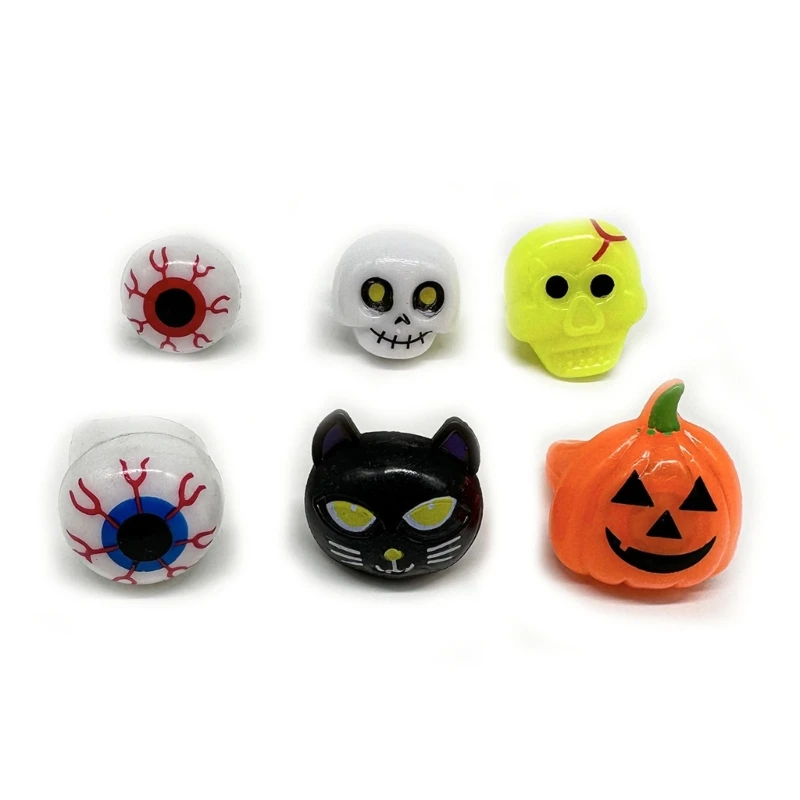 6pcs Plastic Halloween LED Light Rings Party Favor with Multiple Type Design Glowing Rings for Kids Birthday Presents
6pcs Plastic Halloween LED Light Rings Party Favor with Multiple Type Design Glowing Rings for Kids Birthday Presents