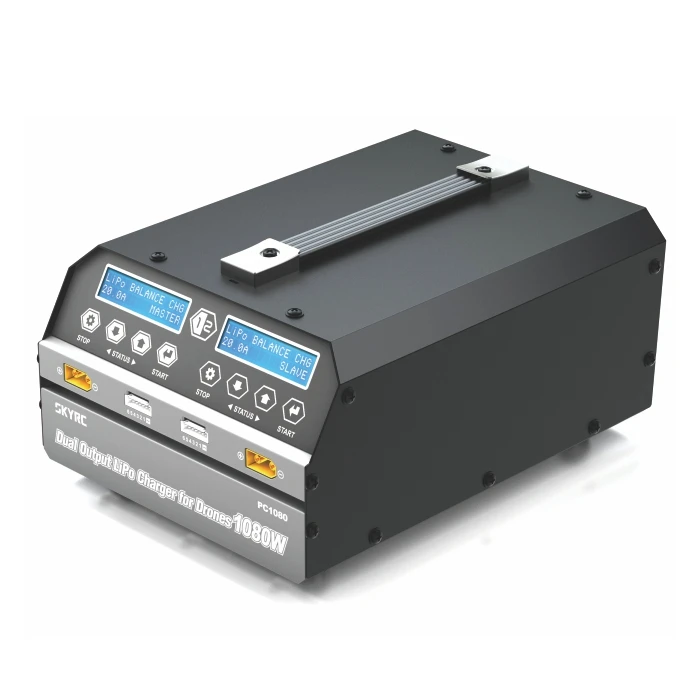 SKYRC PC1080 Lipo Battery Charger 1080W 20A 540W*2 Dual Channel Lithium Battery Charger LiHV 6S for Agricultural Drone UAV
SKYRC PC1080 Lipo Battery Charger 1080W 20A 540W*2 Dual Channel Lithium Battery Charger LiHV 6S for Agricultural Drone UAV