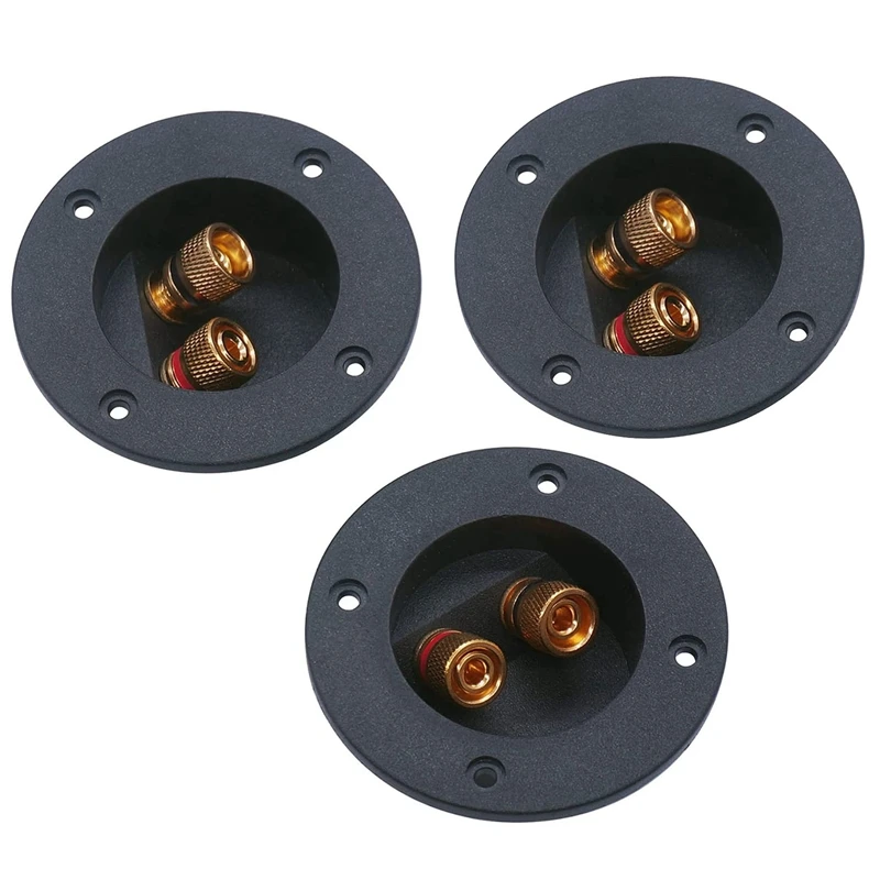 Promotion! 3 Pcs DIY Home Car Stereo 2-Way Speaker Box Terminal Binding Post Round Spring Cup Connectors Subwoofer Plugs (Black)
Promotion! 3 Pcs DIY Home Car Stereo 2-Way Speaker Box Terminal Binding Post Round Spring Cup Connectors Subwoofer Plugs (Black)
