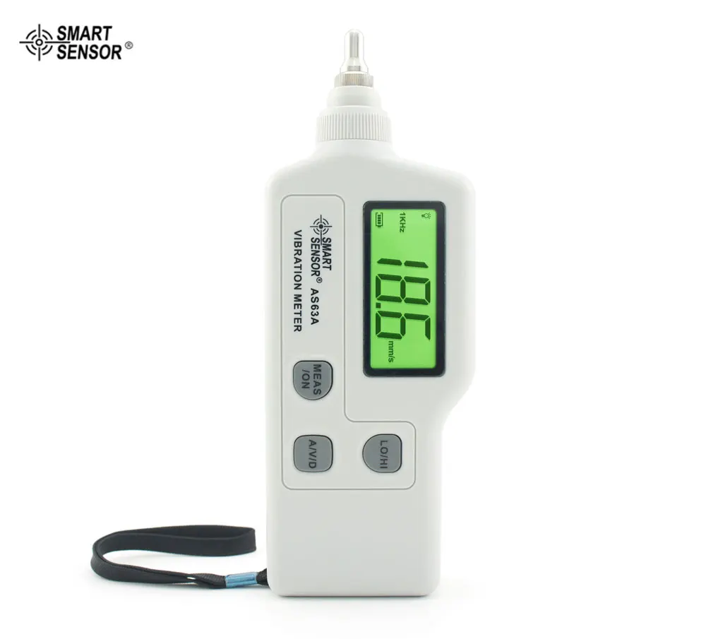 AS63A Digital Vibration Meter 0.1~199.9m/s LCD Electronic Vibration Frequency Analyzer Tester Handheld Vibrometer
AS63A Digital Vibration Meter 0.1~199.9m/s LCD Electronic Vibration Frequency Analyzer Tester Handheld Vibrometer