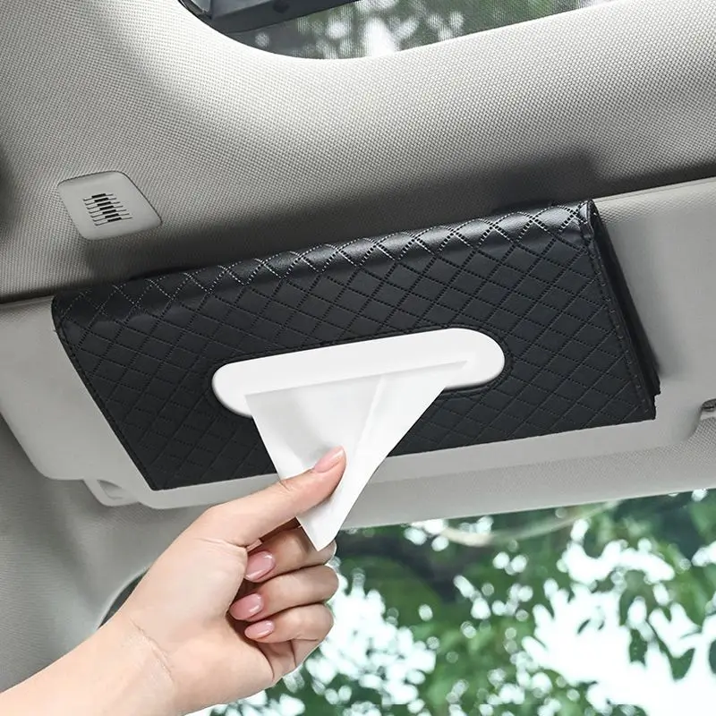 1Pcs Car Tissue Box Towel Sets Car Sun Visor Tissue Box Holder Auto Interior Storage Decoration Accessories Black / Pink / Beige
1Pcs Car Tissue Box Towel Sets Car Sun Visor Tissue Box Holder Auto Interior Storage Decoration Accessories Black / Pink / Beige