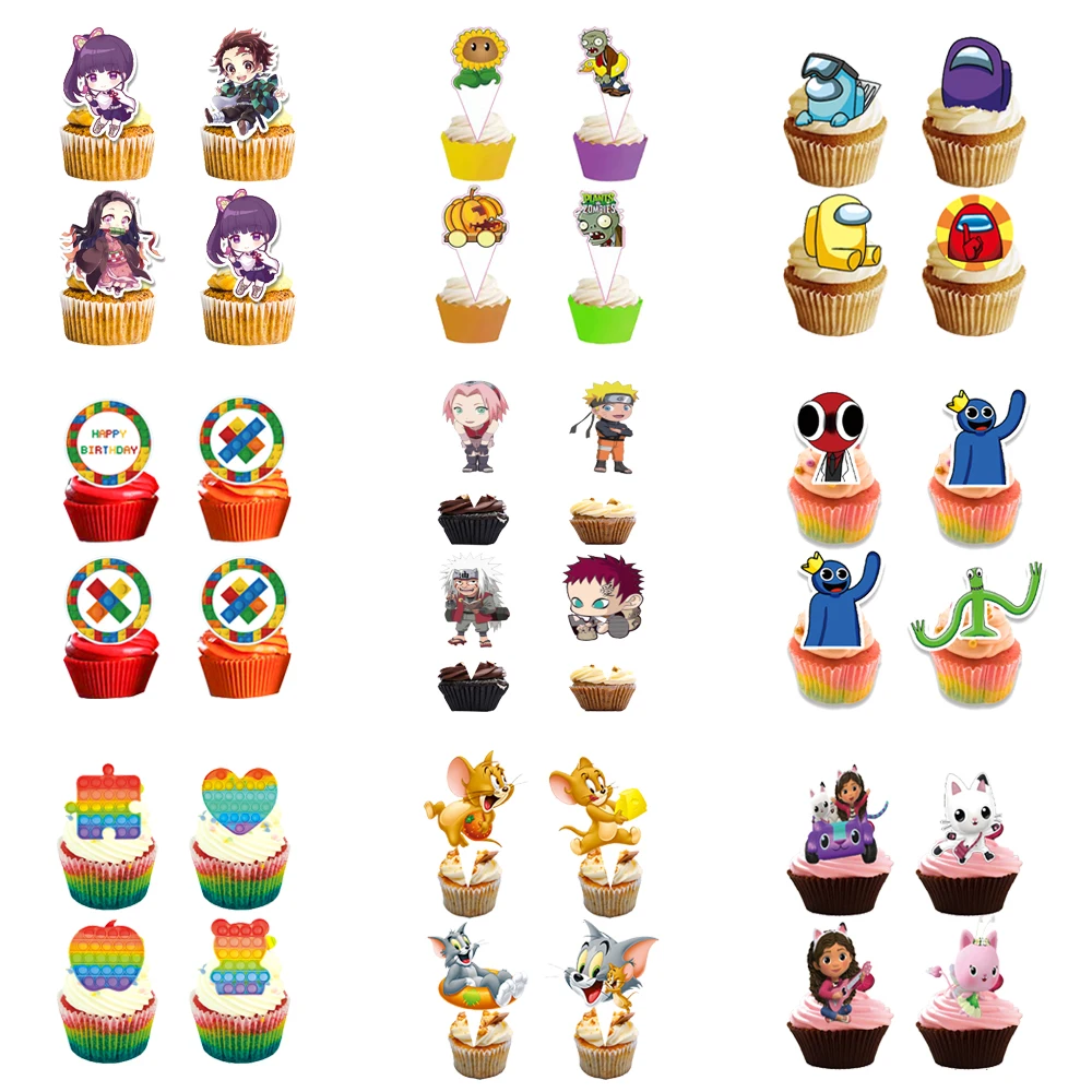 24pcs/set Animation Cartoon Theme Birthday Party Cake Decorations Supplies Baby Shower Wedding Cake Topper Kids Gifts
24pcs/set Animation Cartoon Theme Birthday Party Cake Decorations Supplies Baby Shower Wedding Cake Topper Kids Gifts
