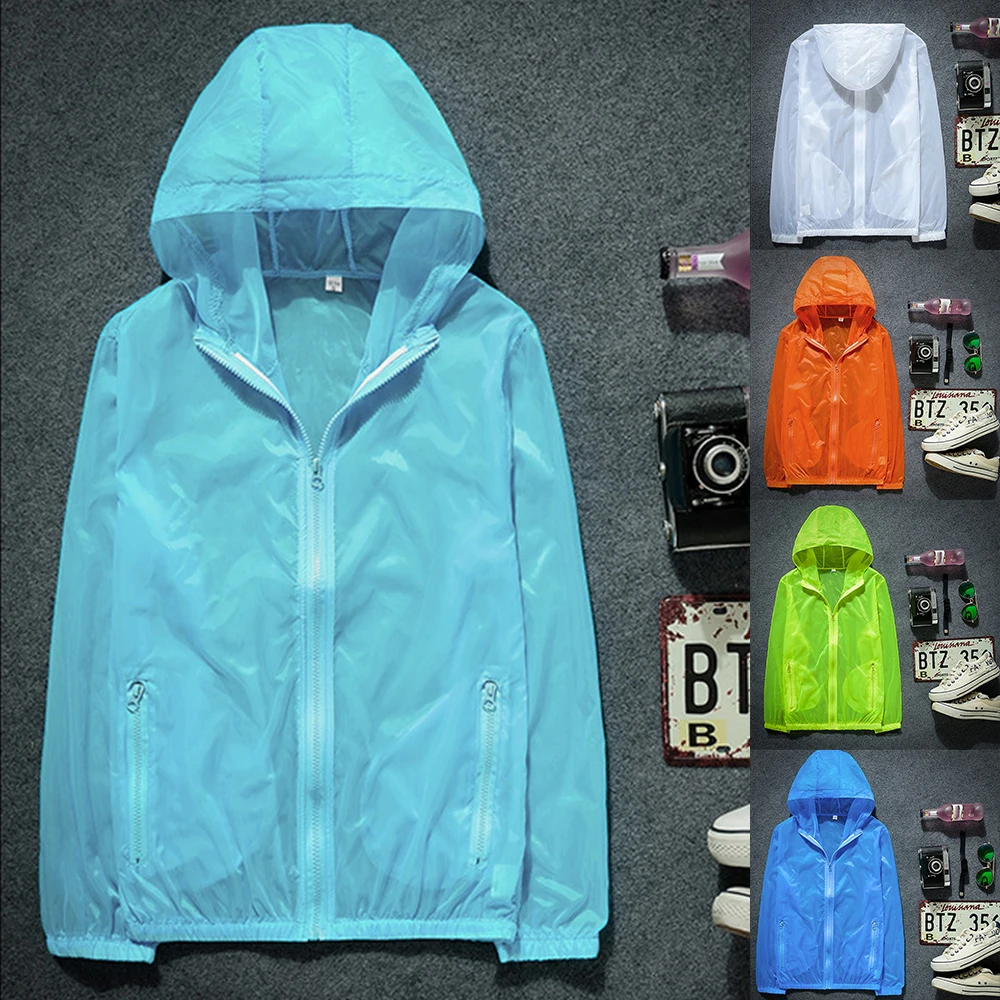 Men Women Casual Thin Sun Protection Jacket Hooded Windbreaker Breathable Outwear Summer Quick-drying Anti-UV Clothing M-2XL
Men Women Casual Thin Sun Protection Jacket Hooded Windbreaker Breathable Outwear Summer Quick-drying Anti-UV Clothing M-2XL