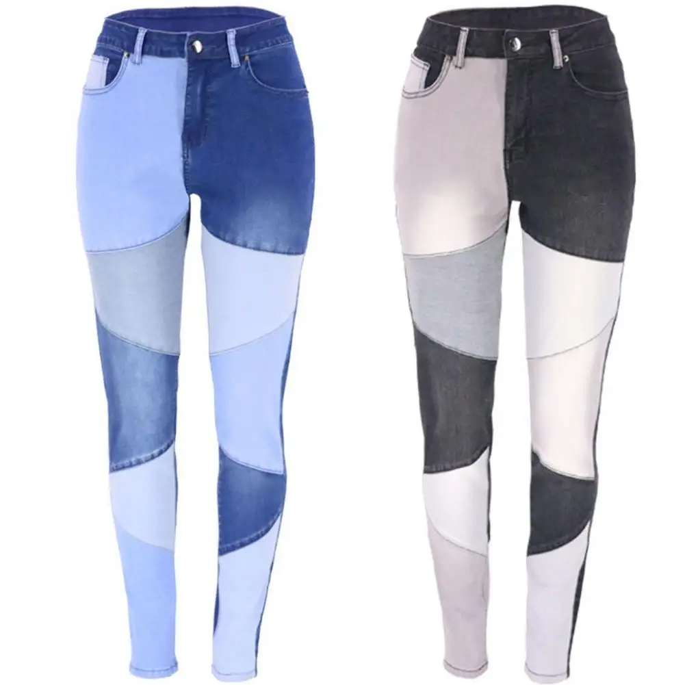 Fashion Women Splicing Jeans Slim Casual Tight High Waist Denim Trousers for Female Vintage Patchwork Skinny Pants Streetwear
Fashion Women Splicing Jeans Slim Casual Tight High Waist Denim Trousers for Female Vintage Patchwork Skinny Pants Streetwear