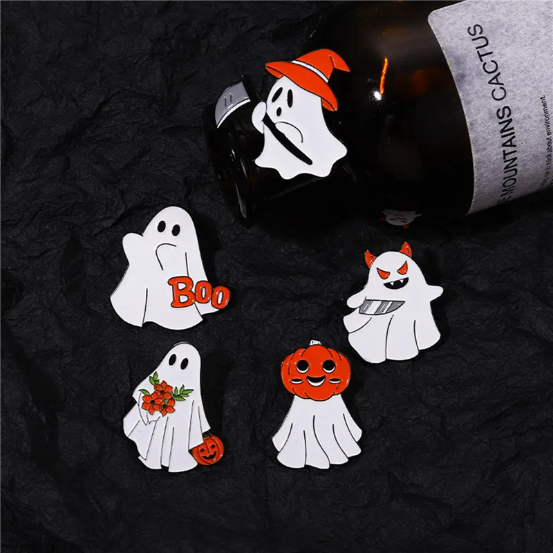 Halloween Enamel Pins Custom Halloween Spooky Ghost Brooches Lapel Badges Cartoon Funny Jewelry Gift for Kids Friends
Halloween Enamel Pins Custom Halloween Spooky Ghost Brooches Lapel Badges Cartoon Funny Jewelry Gift for Kids Friends
