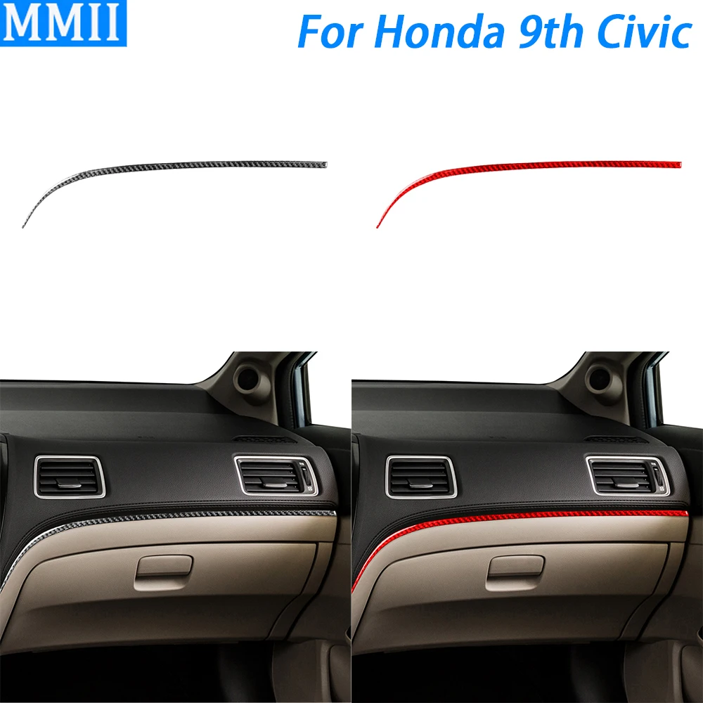 For Honda 9th Civic Coupe Sedan 2013-2015 Carbon Fiber Co-pilot Dashboard Pnael Trim Strips Car Interior Accessories Sticker
For Honda 9th Civic Coupe Sedan 2013-2015 Carbon Fiber Co-pilot Dashboard Pnael Trim Strips Car Interior Accessories Sticker
