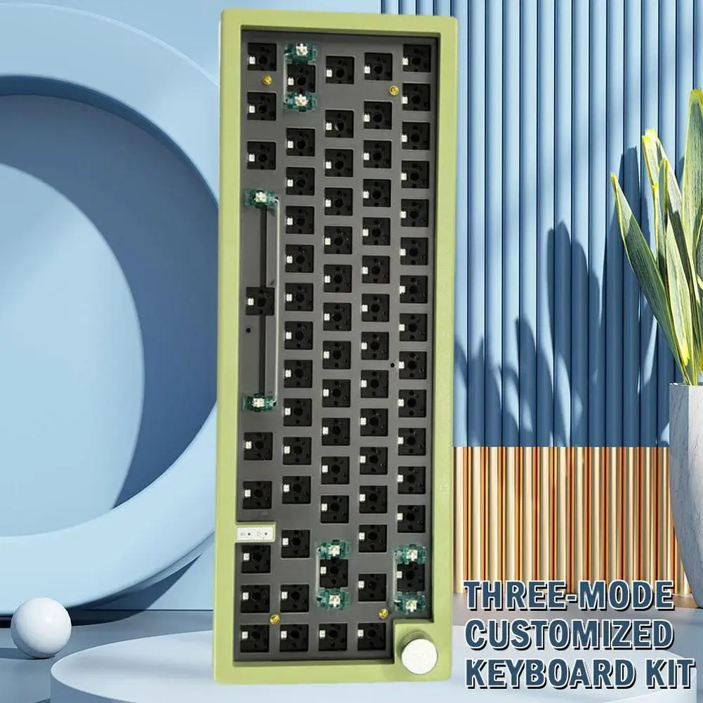 Hot Swap DIY Mechanical Keyboard 66key+1 Knob Switch Blutooth USB Backlit 3 Keyboard 2.G Modes RGB Structure Gaming T2C5
Hot Swap DIY Mechanical Keyboard 66key+1 Knob Switch Blutooth USB Backlit 3 Keyboard 2.G Modes RGB Structure Gaming T2C5