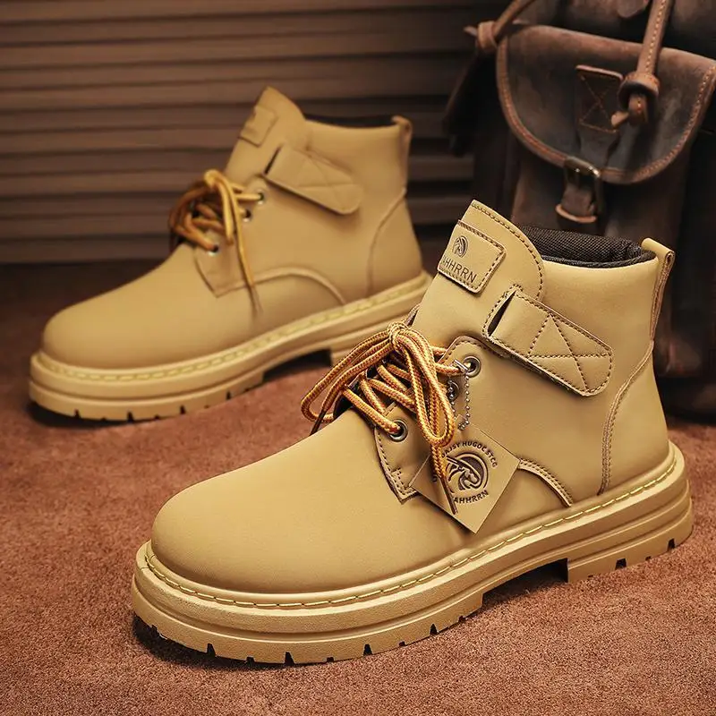 Men's Autumn 2023 New British Style High-Top Outdoor Sports Worker Boot Men's Boys Motorcycle Leather Boots
Men's Autumn 2023 New British Style High-Top Outdoor Sports Worker Boot Men's Boys Motorcycle Leather Boots