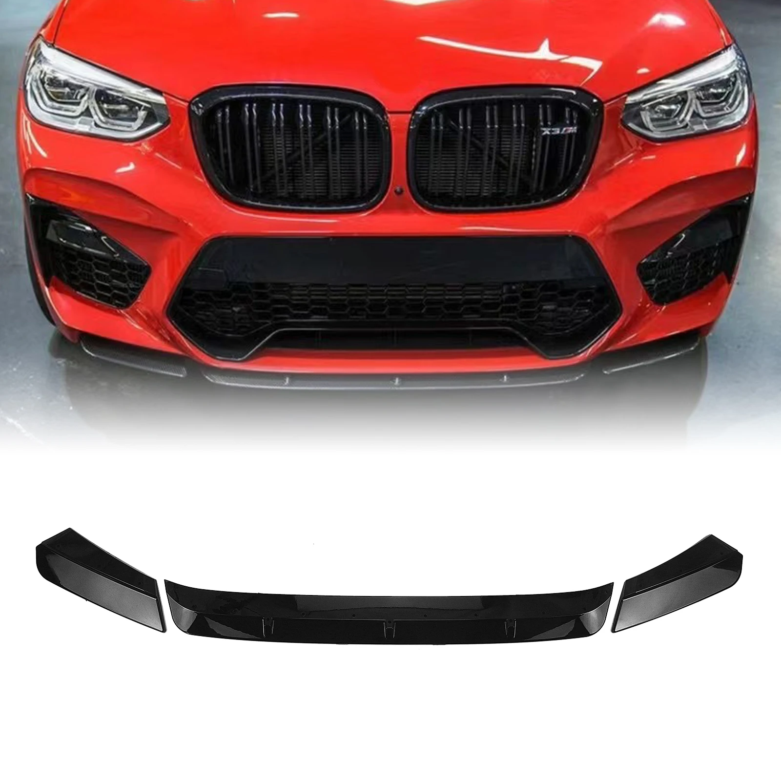 Блестящий черный спойлер для переднего бампера BMW X3M F97 X4M F98 2019-2022, комплект губ для нижнего корпуса автомобиля, сплиттер, защитная пластина, з...
Блестящий черный спойлер для переднего бампера BMW X3M F97 X4M F98 2019-2022, комплект губ для нижнего корпуса автомобиля, сплиттер, защитная пластина, з...
