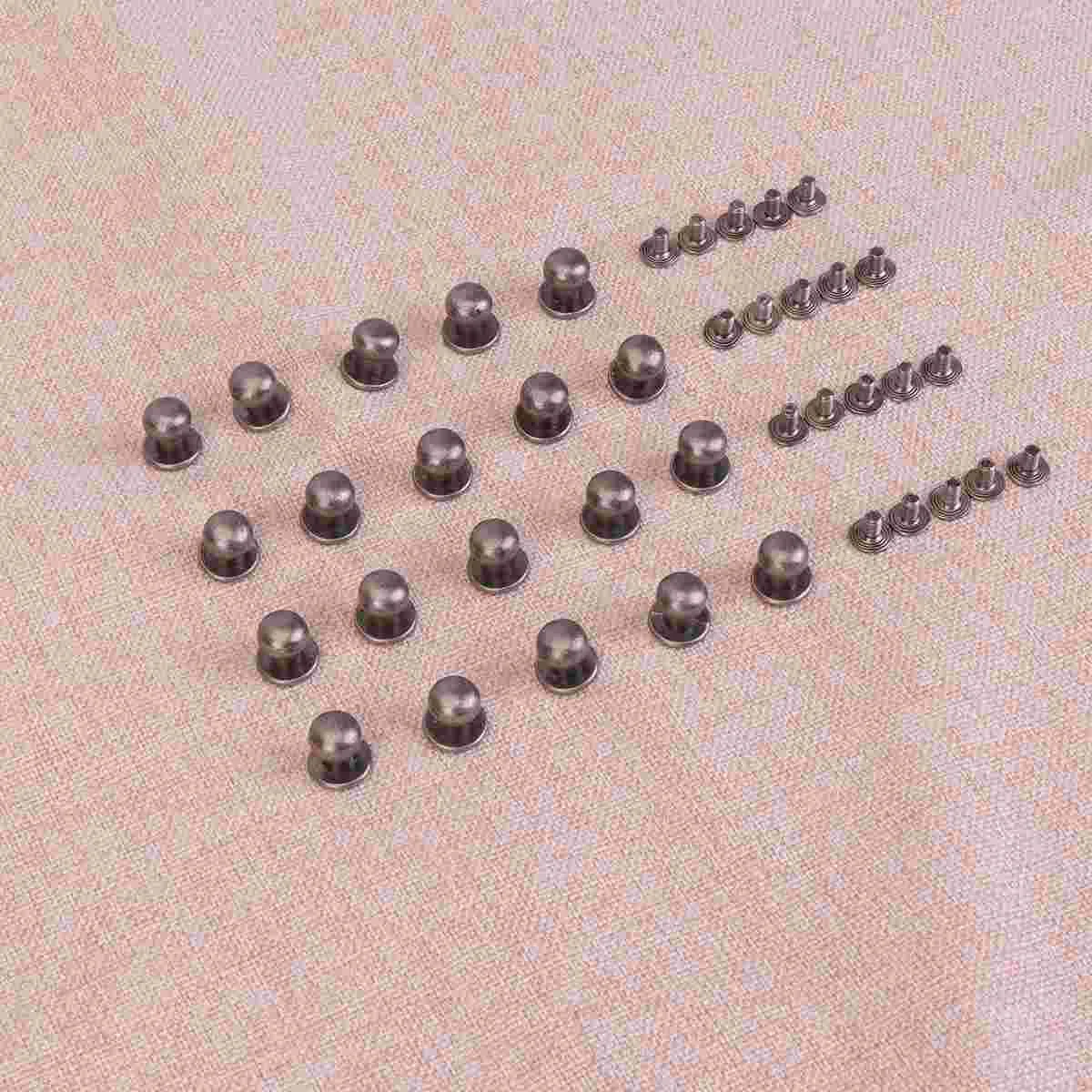 80Pcs Chicago Screws Alloy Brass Round Button Studs Repair Screw Fastener for DIY Craft Belt Wallet Handbag 8MM
80Pcs Chicago Screws Alloy Brass Round Button Studs Repair Screw Fastener for DIY Craft Belt Wallet Handbag 8MM