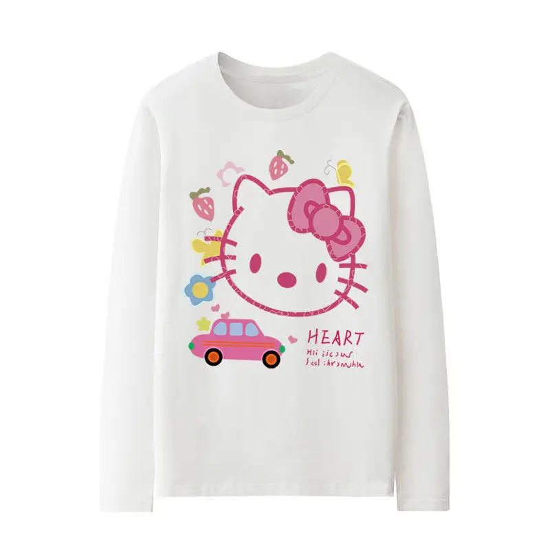 Sanrio Children`s T-Shirt Hellokitty Kawaii Long Sleeve Top Cartoon Printed Spring and Autumn Girls Clothes
Sanrio Children`s T-Shirt Hellokitty Kawaii Long Sleeve Top Cartoon Printed Spring and Autumn Girls Clothes