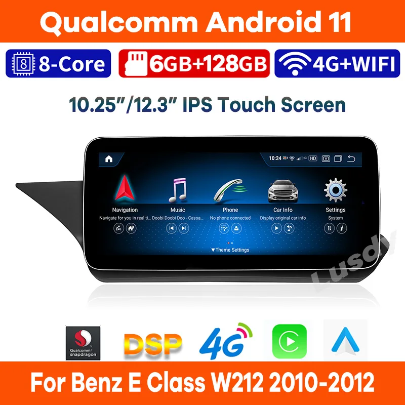 10.25"/12.3" Android 11 Qualcomm 6+128G Car Multimedia Player GPS Radio Video for Mercedes Benz E Class W212 Carplay
10.25"/12.3" Android 11 Qualcomm 6+128G Car Multimedia Player GPS Radio Video for Mercedes Benz E Class W212 Carplay