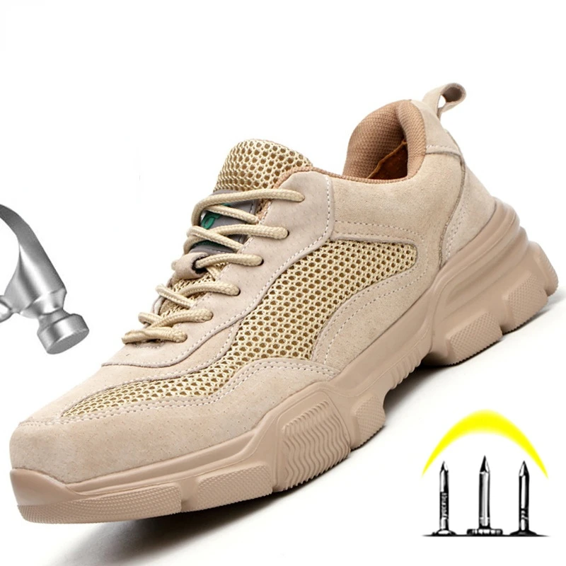 Lightweight Work Boots Men's Safety Shoes Male Work Shoes Steel Toe Cap Protective Safety Boots Anti-puncture Work Sneakers
Lightweight Work Boots Men's Safety Shoes Male Work Shoes Steel Toe Cap Protective Safety Boots Anti-puncture Work Sneakers