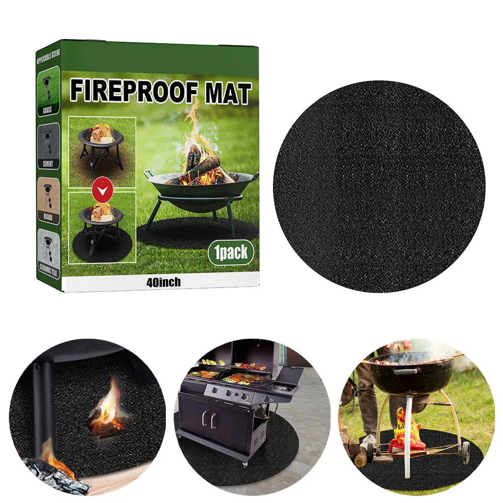 Fireproof Mat for Outdoor Cooking 40 Round Fire Resistant Mat for Decks and Patios with 3 Layers of Protection
Fireproof Mat for Outdoor Cooking 40 Round Fire Resistant Mat for Decks and Patios with 3 Layers of Protection