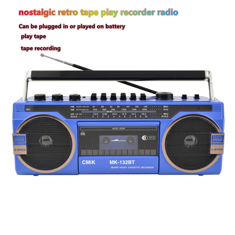 cmik mk-132 portable multi-frequency radio usb tf card playback tape mp3 player recorder retro tape radio 5.0 bluetooth player
cmik mk-132 portable multi-frequency radio usb tf card playback tape mp3 player recorder retro tape radio 5.0 bluetooth player