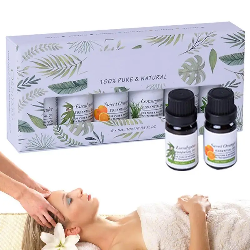 

Aromatherapy Oils Set Set Of 6 Essential Oils For Skin 10ml Essential Oils And Blends With Scent Of Plants For Diffuser