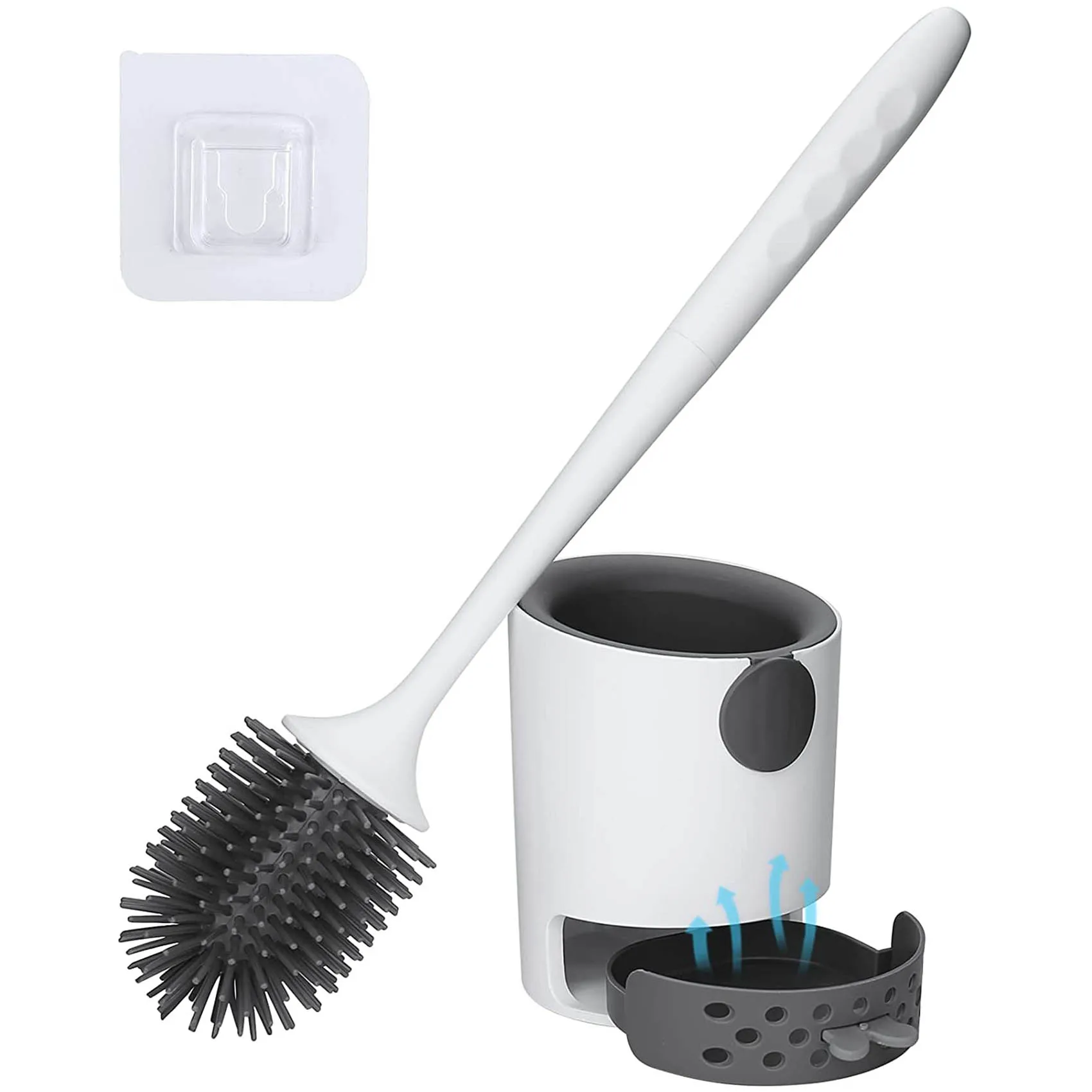 Toilet Brush with Holder Silicone Toilet Bowl Cleaning Brush and Holder Set
Toilet Brush with Holder Silicone Toilet Bowl Cleaning Brush and Holder Set