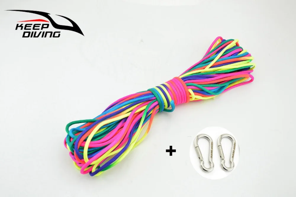 Scuba Diving Buoyant Lifeline With 2PCS 50MM Steel Spring Hooks Diving Rope Life Saving Equipment Swimming Training
Scuba Diving Buoyant Lifeline With 2PCS 50MM Steel Spring Hooks Diving Rope Life Saving Equipment Swimming Training