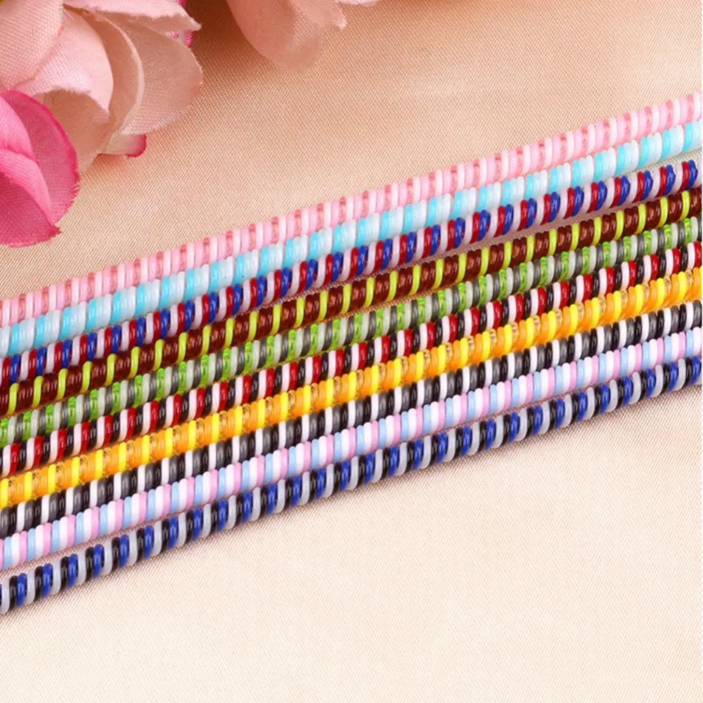 

Selectable 140CM Solid Colorful TPU Spiral USB Charger Cable Cord Protector Wrap Cable Winder For Iphone Samsung Data Cable
