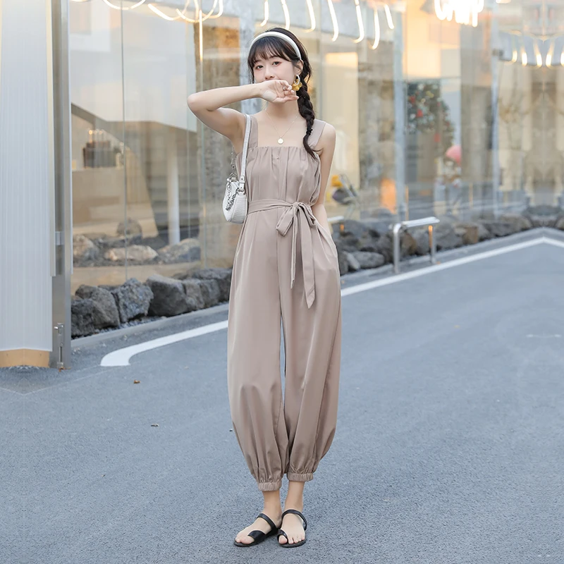 2022 Summer New Simple Women Bodysuit All-match Casual Lace Up Jumpsuits Female Rompers Fashion Straps Overalls Bloomers Mujer
2022 Summer New Simple Women Bodysuit All-match Casual Lace Up Jumpsuits Female Rompers Fashion Straps Overalls Bloomers Mujer
