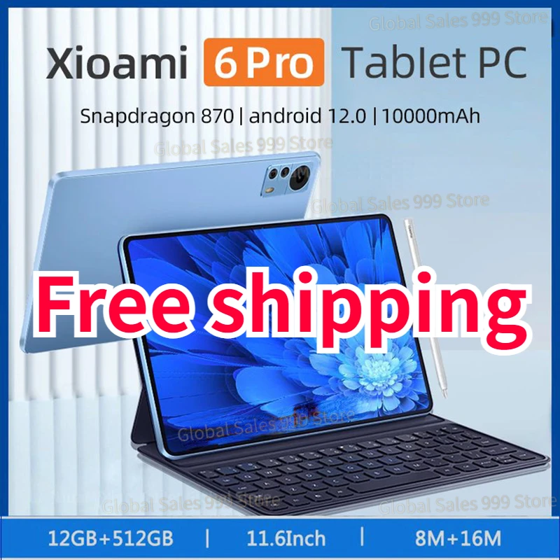 2023 HD 4K Mi Original Global Version Pad 6 Pro Snapdragon 870 10000mAh 12GB 512GB Tablet PC Android 12 11 inch SIM Card 5G Wifi
2023 HD 4K Mi Original Global Version Pad 6 Pro Snapdragon 870 10000mAh 12GB 512GB Tablet PC Android 12 11 inch SIM Card 5G Wifi
