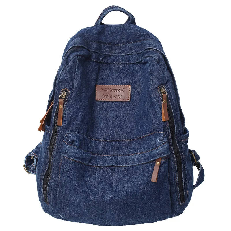 Fashion Ladies Soft Canvas School Backpack Trendy Denim Boy Girl Travel Student Bag Male Female College Backpack Men Women Bags
Fashion Ladies Soft Canvas School Backpack Trendy Denim Boy Girl Travel Student Bag Male Female College Backpack Men Women Bags
