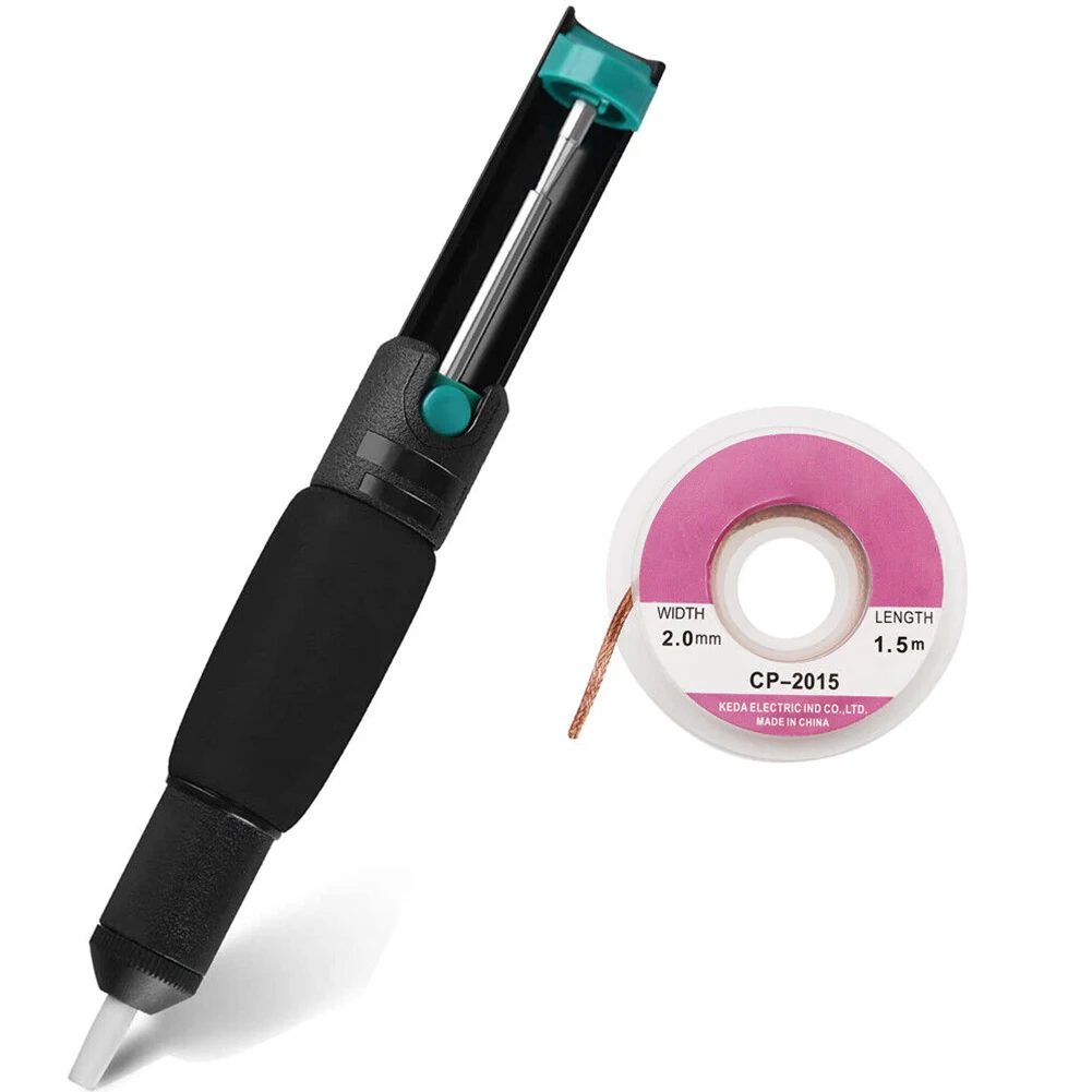 Desoldering Pump Sucker 210 Length Welding Soldering Iron Braid Suction Removal 150℃ Tin Suction Tape Kit Welding Parts
Desoldering Pump Sucker 210 Length Welding Soldering Iron Braid Suction Removal 150℃ Tin Suction Tape Kit Welding Parts